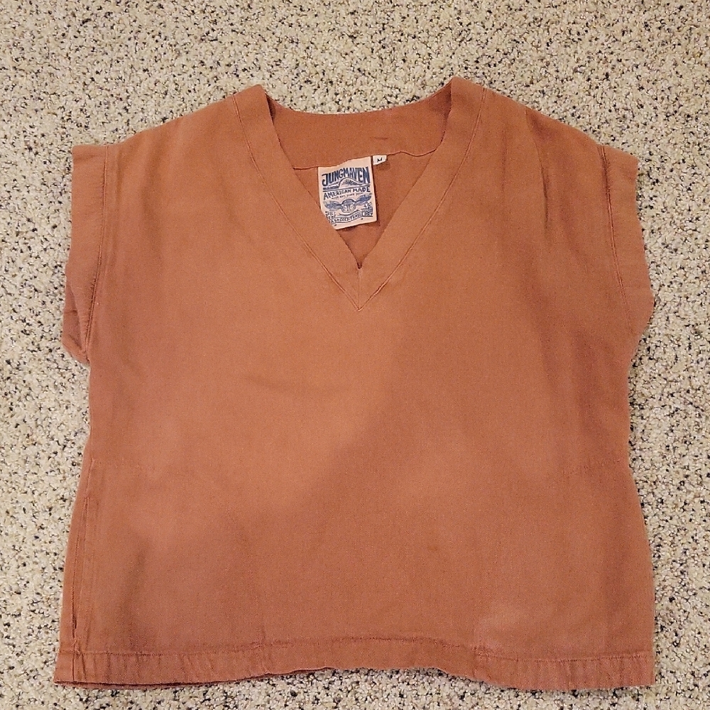 Jungmaven Shasta Top Short Sleeve Shirt Hemp Organic Cotton Blend Medium